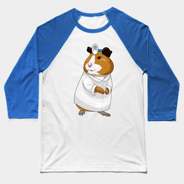 Hamster Doctor Doctor's coat Baseball T-Shirt by Markus Schnabel